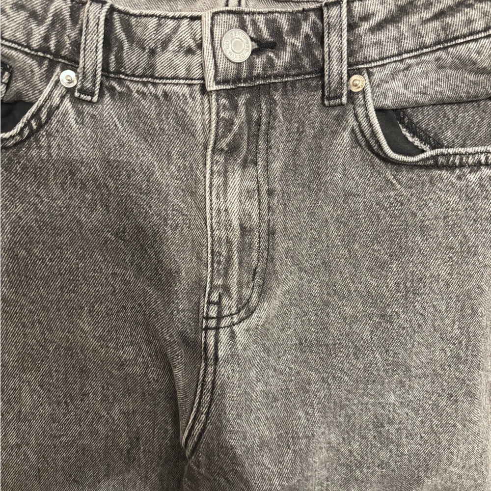 Primark Gray Classic Denim Jeans with Vintage Texture